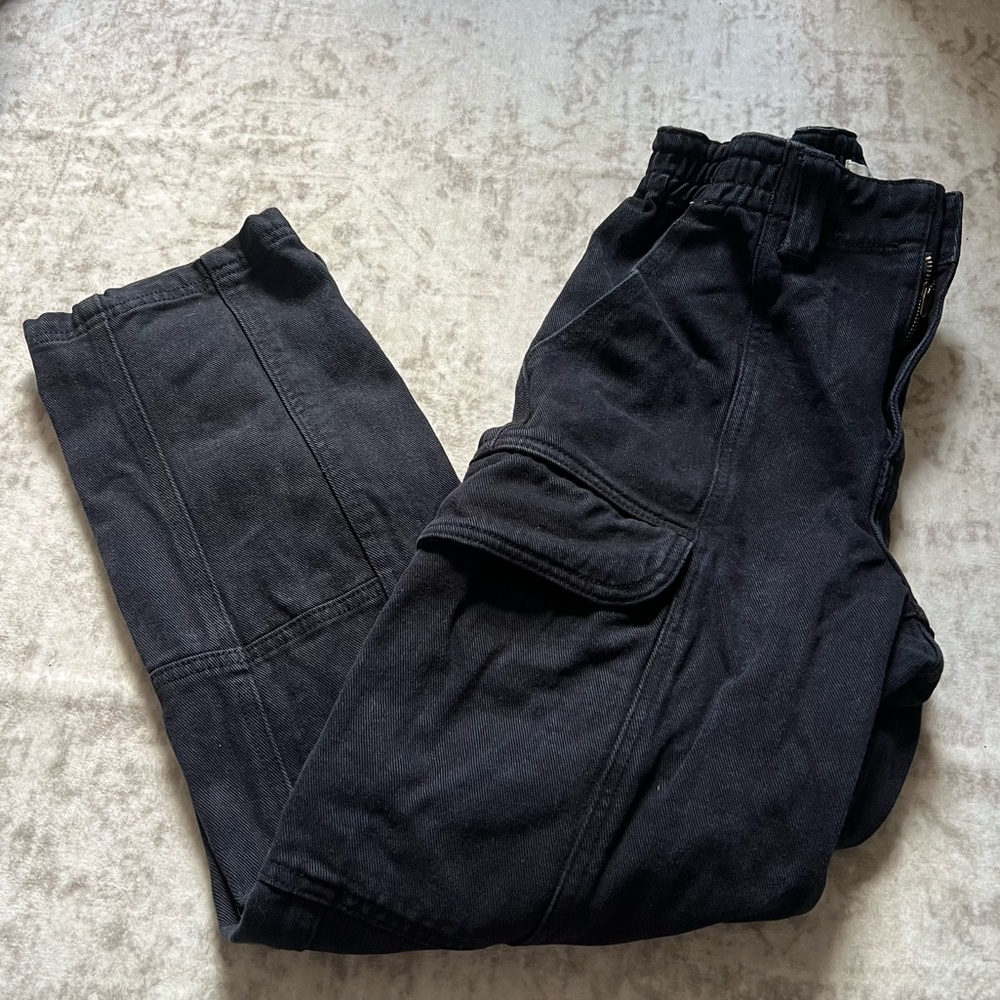 PacSun Black Cargo Jeans Utility Pants Size S